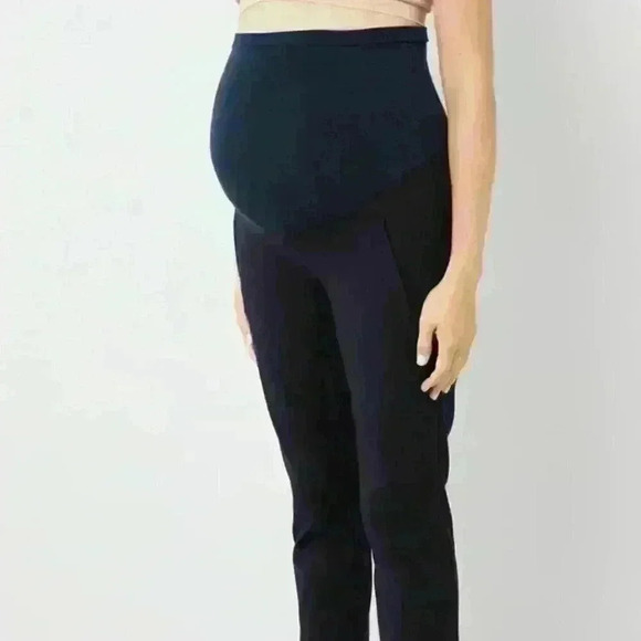 MOTHERHOOD Curie Secret Fit Belly Twill Slim Ankle Pants Size Large EXC CON - Picture 1 of 11
